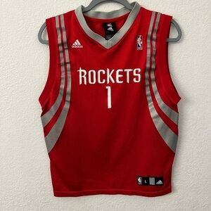 Adidas Rockets #1 jersey size large(14-16) youth